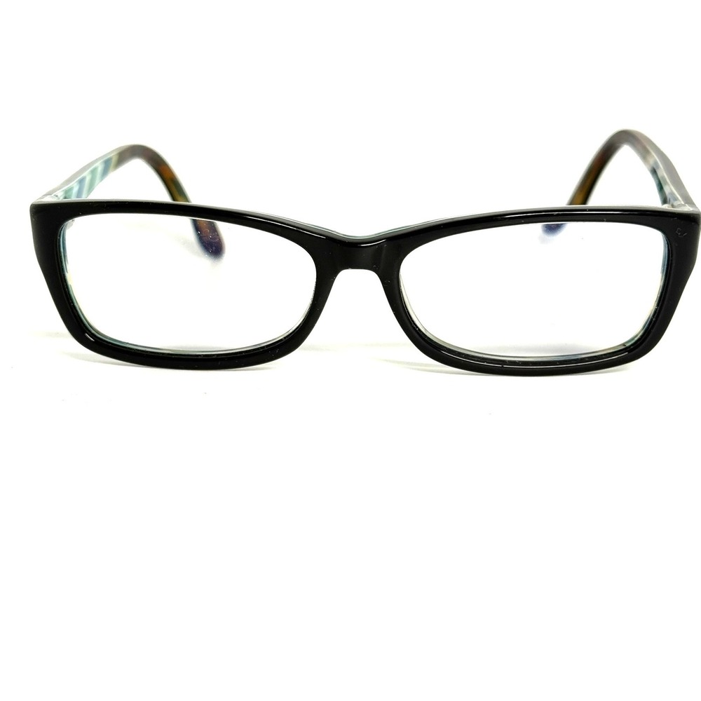 Oakley Eyeglasses Black Cosmo Rectangular Frames OX1088-0453 Teal Blue‎ Stripe
